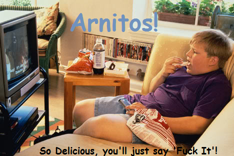 Fat kid enjoying Arnitos
